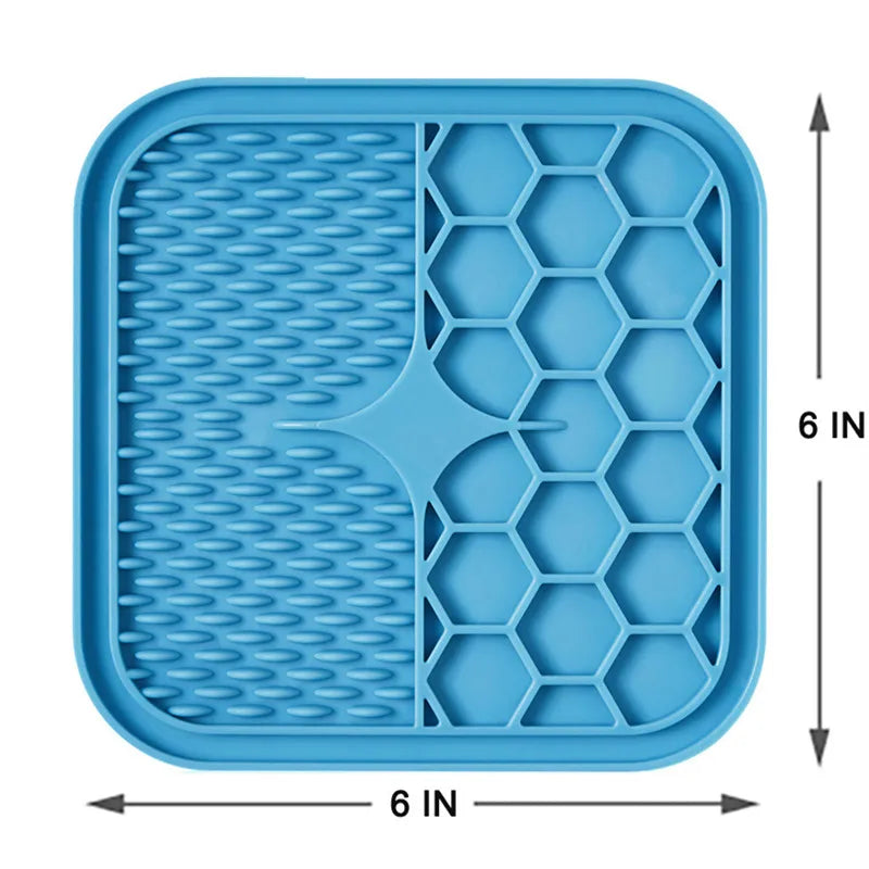 Silicone Lick Mat for Dogs & Cats – Slow Feeder & Bathing Distraction Pad
