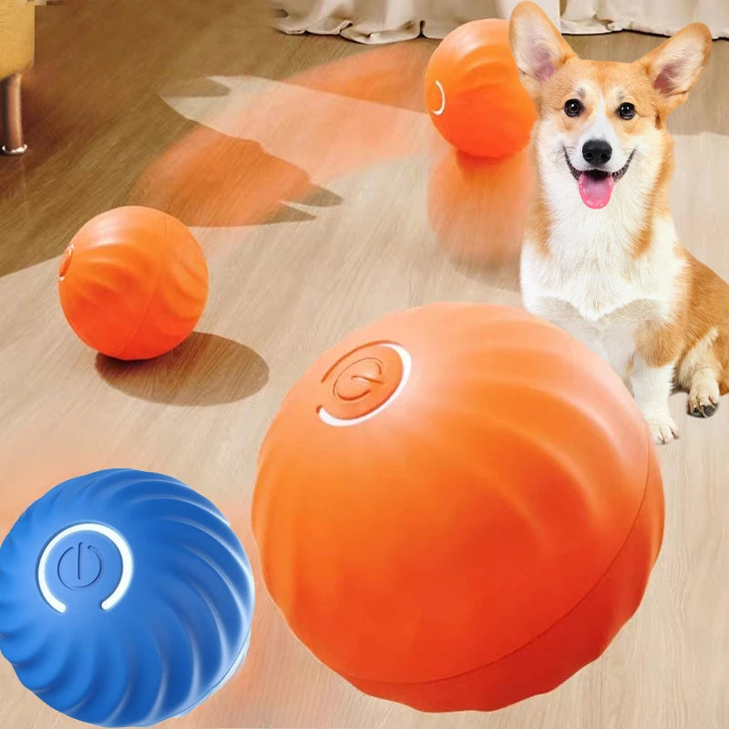 Automatic Interactive Dog Toy Ball – USB Rechargeable Moving & Rolling Toy