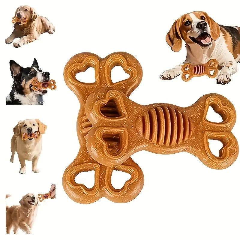 Durable Dog Chew Toy – Textured Bone for Aggressive Chewers & Puppies