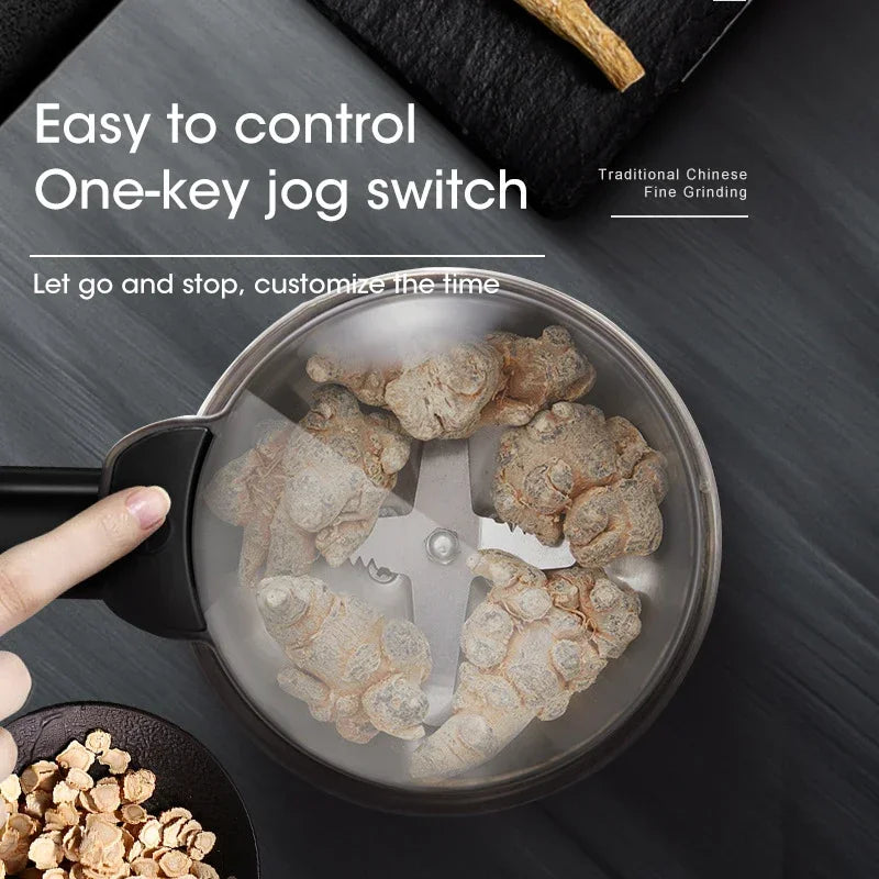 Electric Multifunctional Coffee & Spice Grinder – Grain, Nut & Bean Grinder