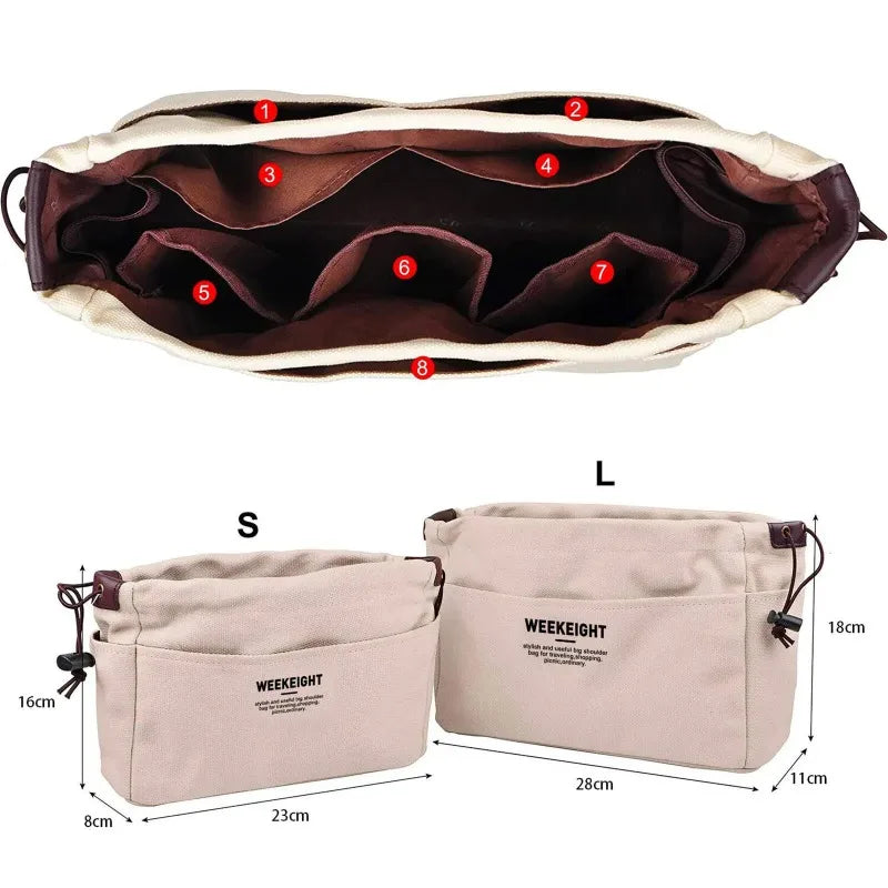 The Purse Reset - Canvas Bag Organizer Insert