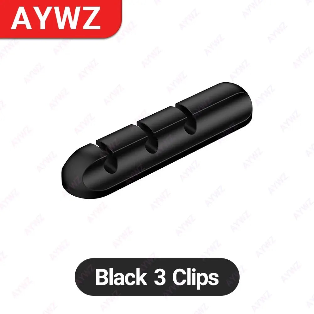 Adhesive Cable Clips – Self-Stick Cord Organizer for Desk & Home