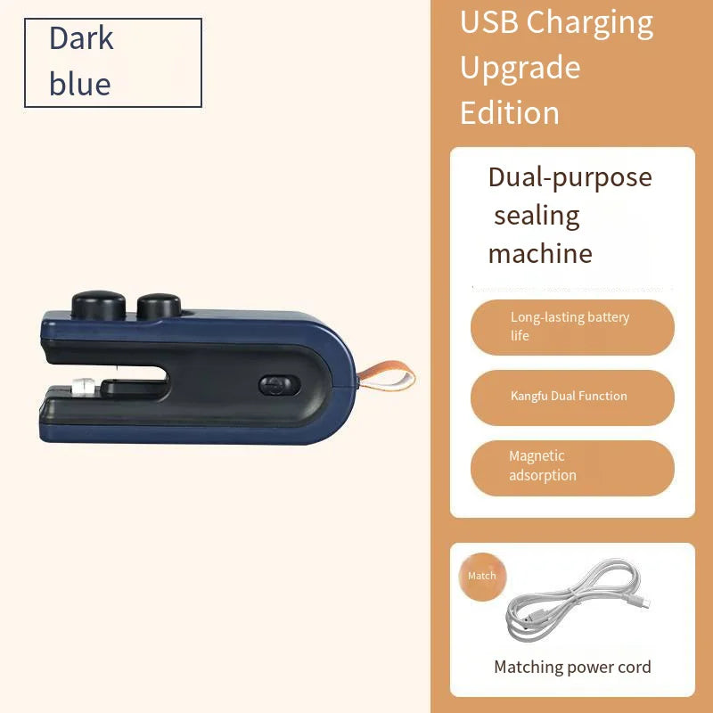 Mini USB Rechargeable Bag Sealer – Handheld Heat Sealing Machine for Food Storage