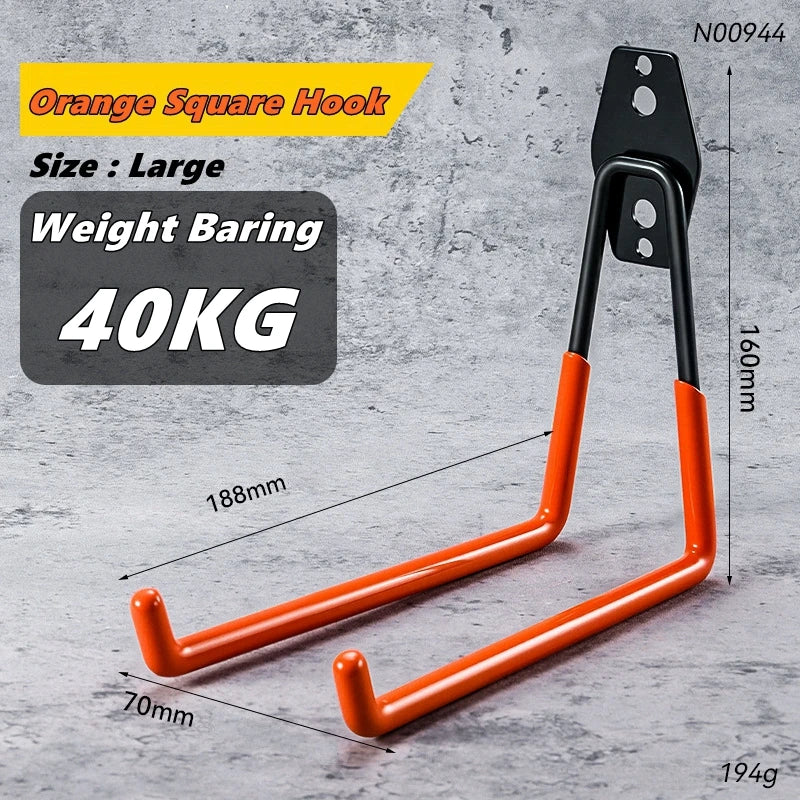 Garage Storage Utility Hooks – Heavy-Duty Wall-Mounted Tool Organizer
