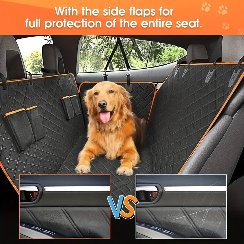 Waterproof Dog Car Seat Cover – Scratch-Resistant Pet Hammock