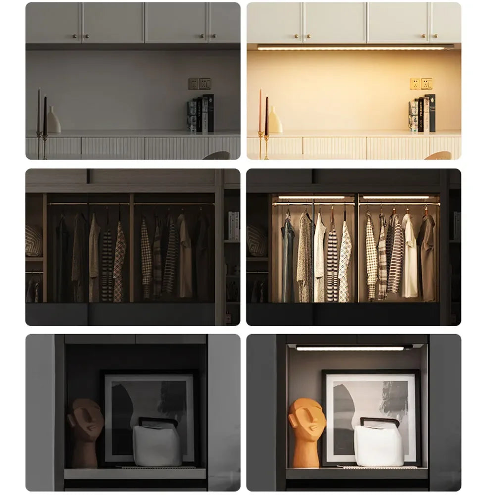 Motion Sensor Night Light – USB Rechargeable Wireless LED Cabinet Light