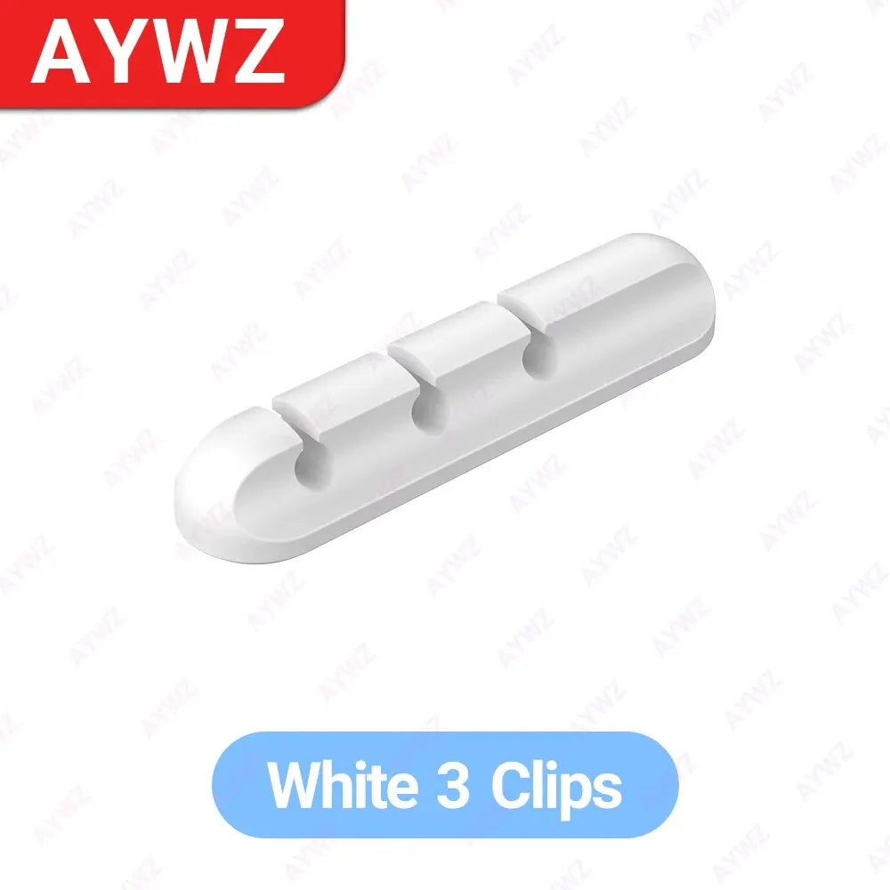 Adhesive Cable Clips – Self-Stick Cord Organizer for Desk & Home