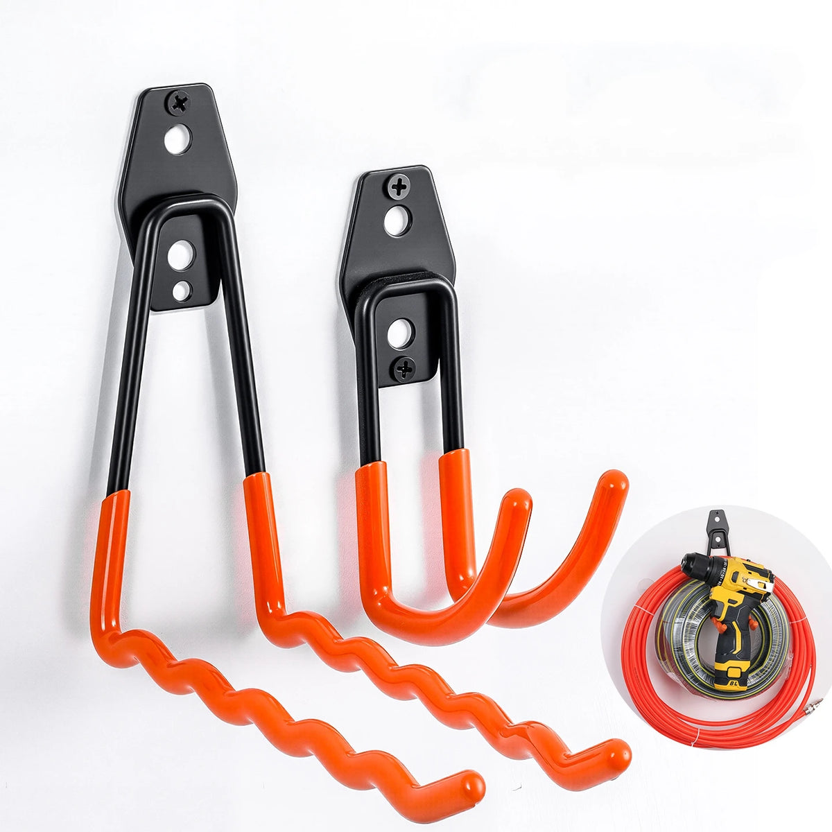 Garage Storage Utility Hooks – Heavy-Duty Wall-Mounted Tool Organizer