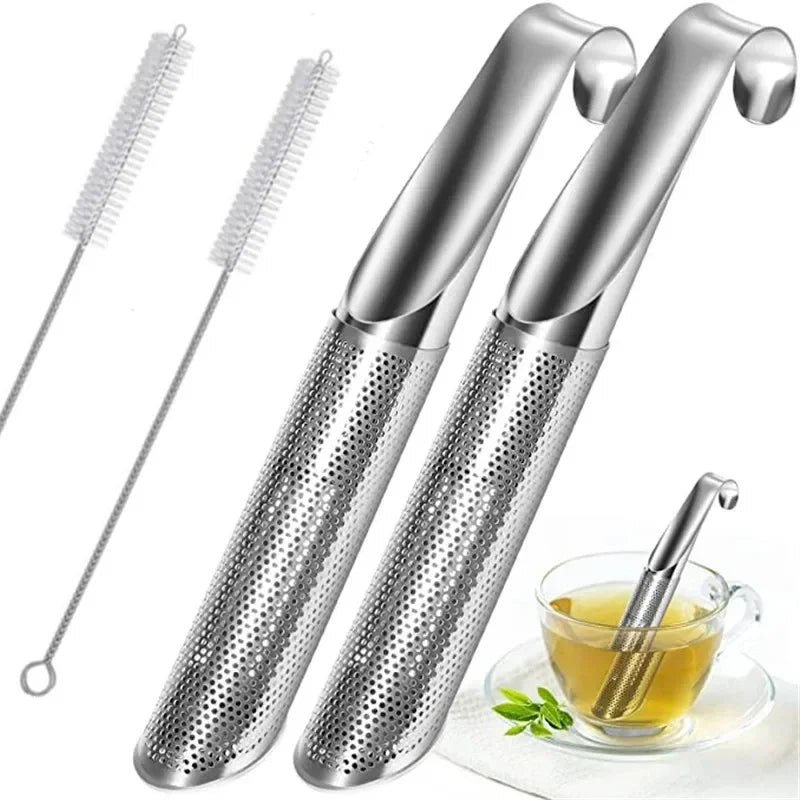 Stainless Steel Tea Infuser & Strainer – Reusable Loose Leaf Tea Filter