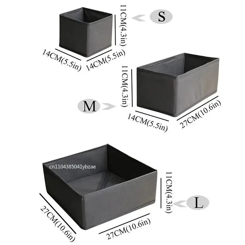 Drawer organized with fabric compartment inserts