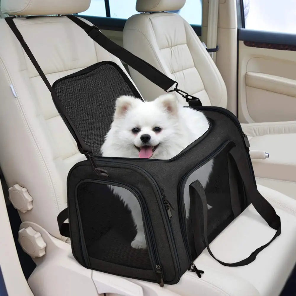 Soft-Sided Pet Carrier Backpack – Airline-Approved Travel Bag for Small Dogs & Cats