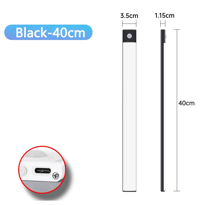 Motion Sensor Night Light – USB Rechargeable Wireless LED Cabinet Light