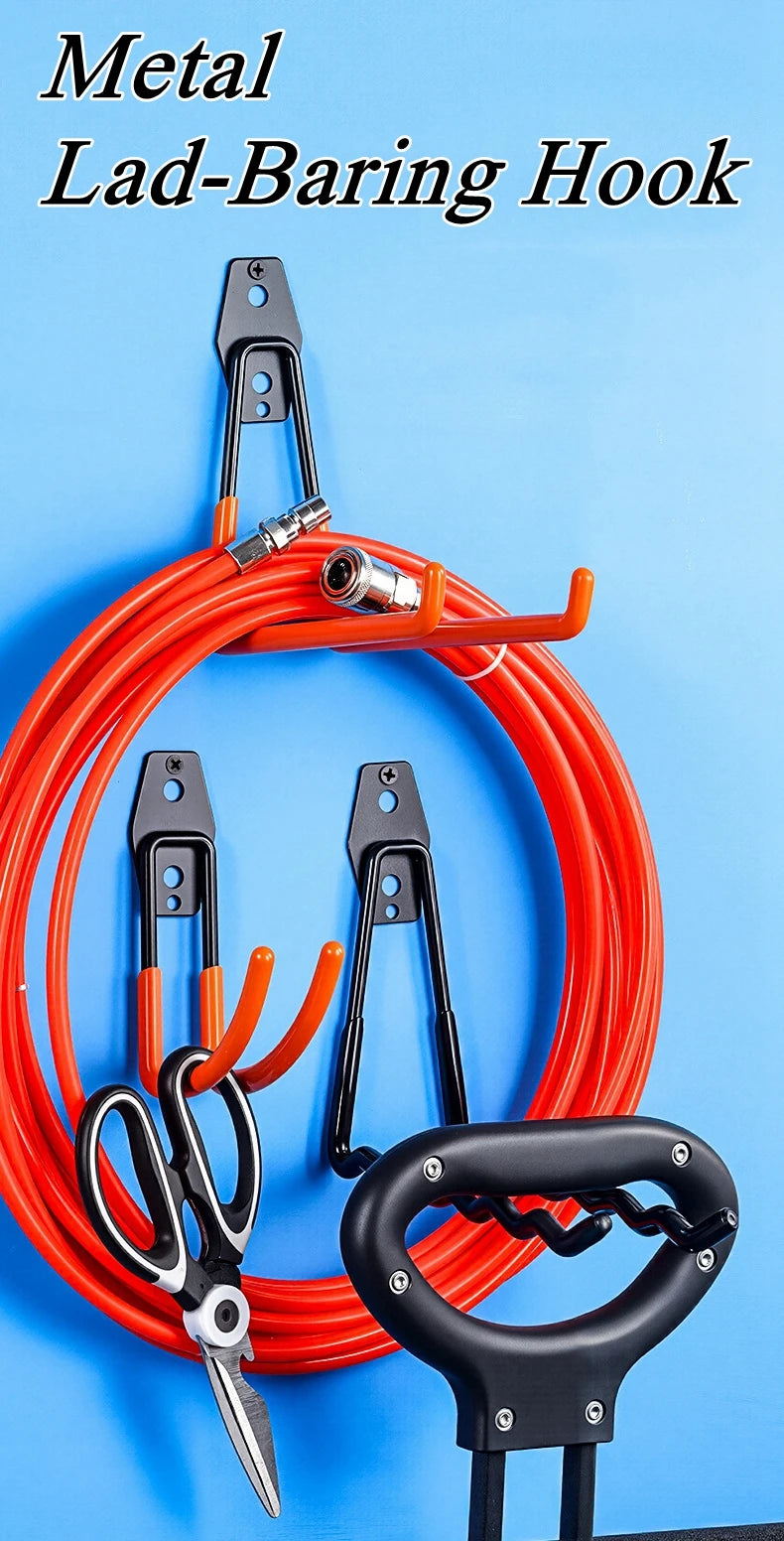Garage Storage Utility Hooks – Heavy-Duty Wall-Mounted Tool Organizer