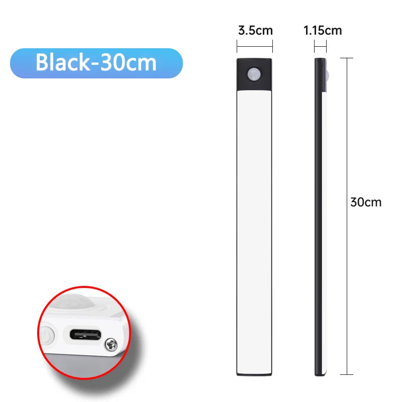 Motion Sensor Night Light – USB Rechargeable Wireless LED Cabinet Light