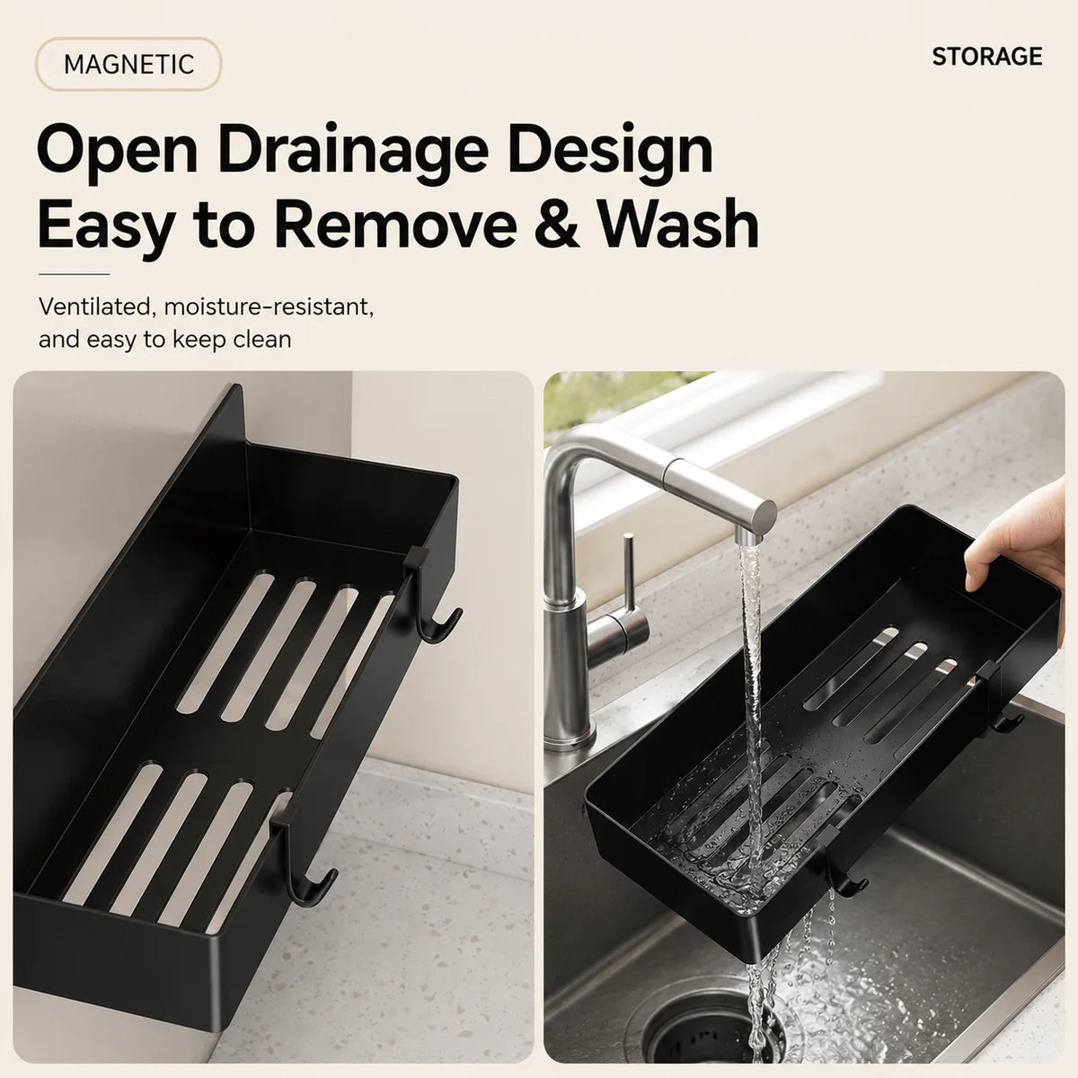 Magnetic Refrigerator Side Storage Rack – No-Drill Spice & Kitchen Organizer
