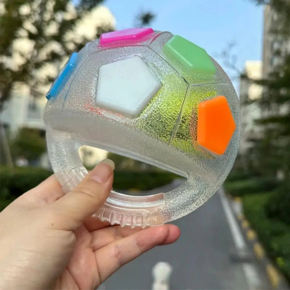 Dog Soccer Ball Tug Toy – Squeaky & Floating Interactive Ball