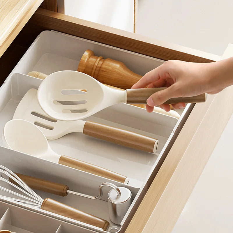 Expandable Drawer Organizer – Adjustable Cutlery Tray for Spoons & Forks
