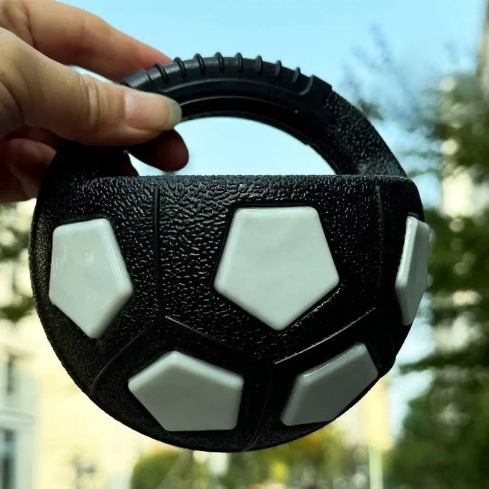 Dog Soccer Ball Tug Toy – Squeaky & Floating Interactive Ball