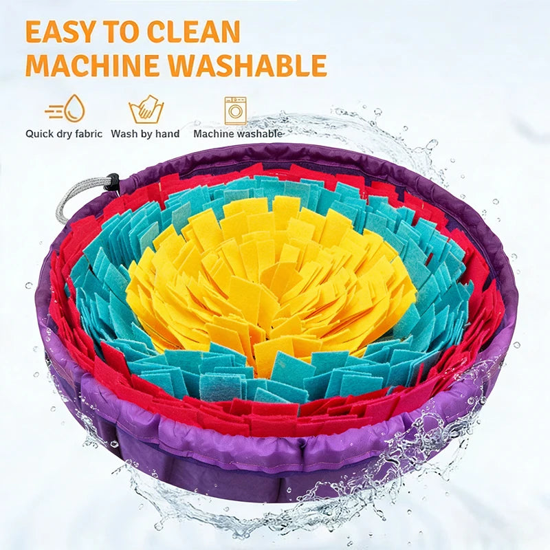 Pet Snuffle Mat – Interactive Slow Feeder & Training Mat for Dogs & Cats