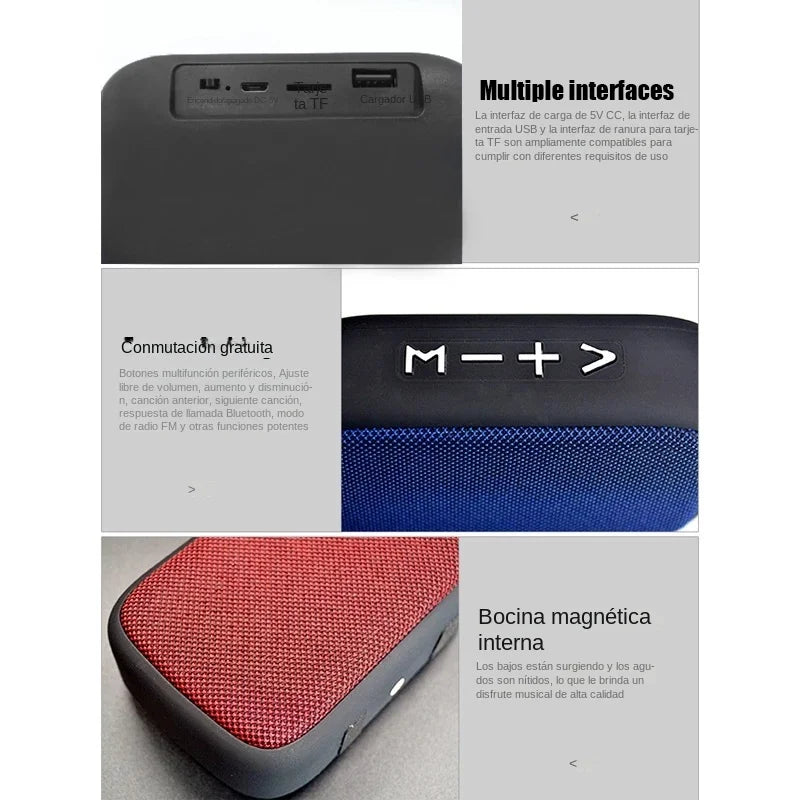Portable Bluetooth Speaker – Wireless Mini Outdoor Speaker with 3D Stereo Sound