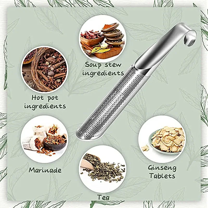 Stainless Steel Tea Infuser & Strainer – Reusable Loose Leaf Tea Filter