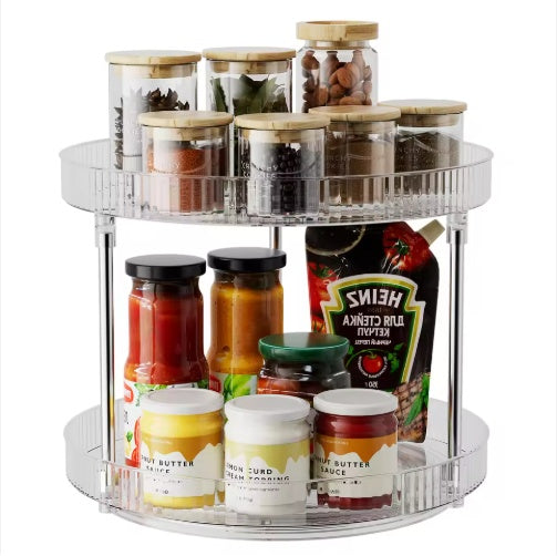Double-Layer Rotating Spice Rack, included in The Kitchen Reset bundle